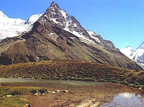 Dent Blanche, 4357m in the Zermatt Region of the Swiss Alps