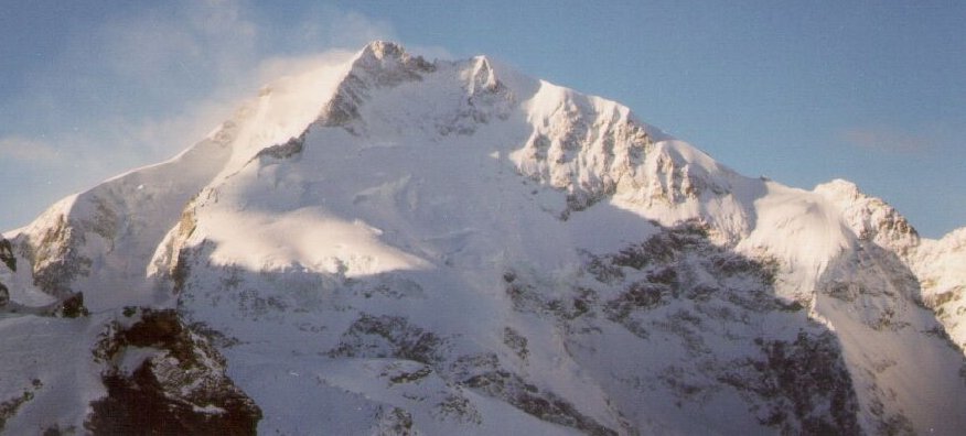 Piz Bernina ( 4049 metres ) in the Italian Alps