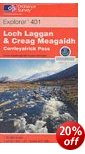 Creag Meagaidh & Loch Laggan - OS Explorer Map