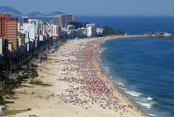 Ipanema Beach in Rio de Janeiro