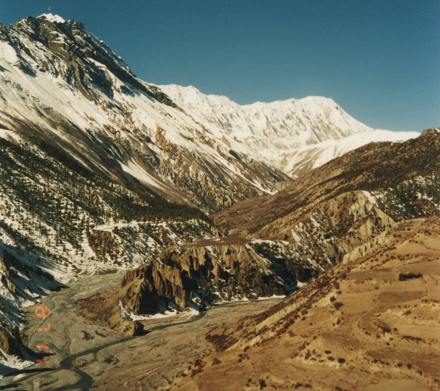 Mt.Gangapurna above Manang Village