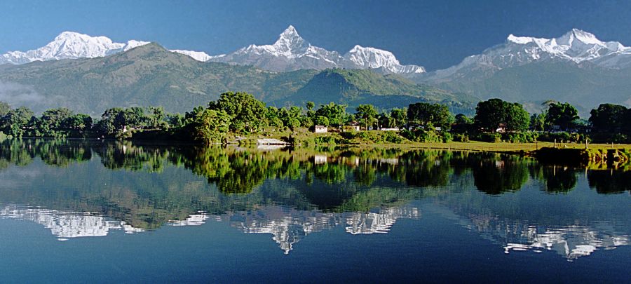 Annapurna Himal from Phewa Tal in Pokhara