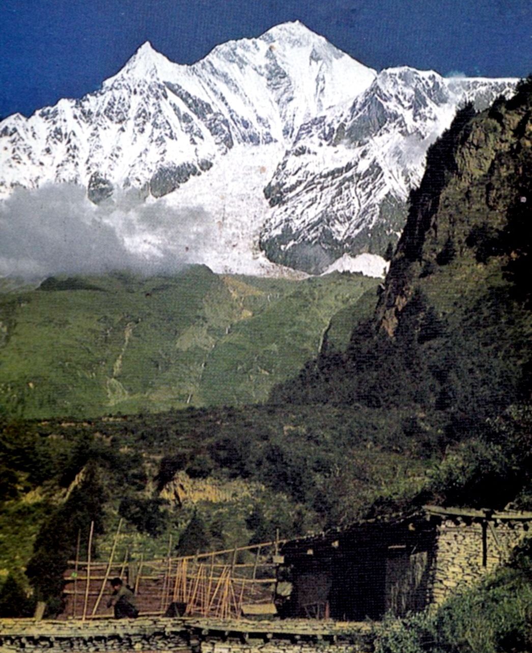 East Face of Mount Dhaulagiri from Kali Gandaki River Valley