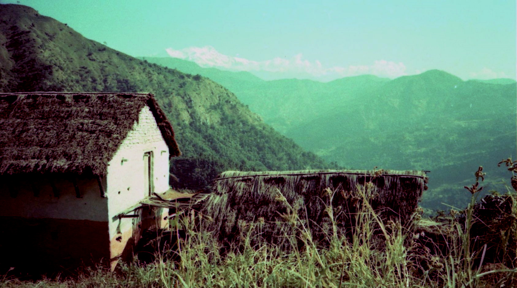 On route from Marsayangdi Valley to Pokhara