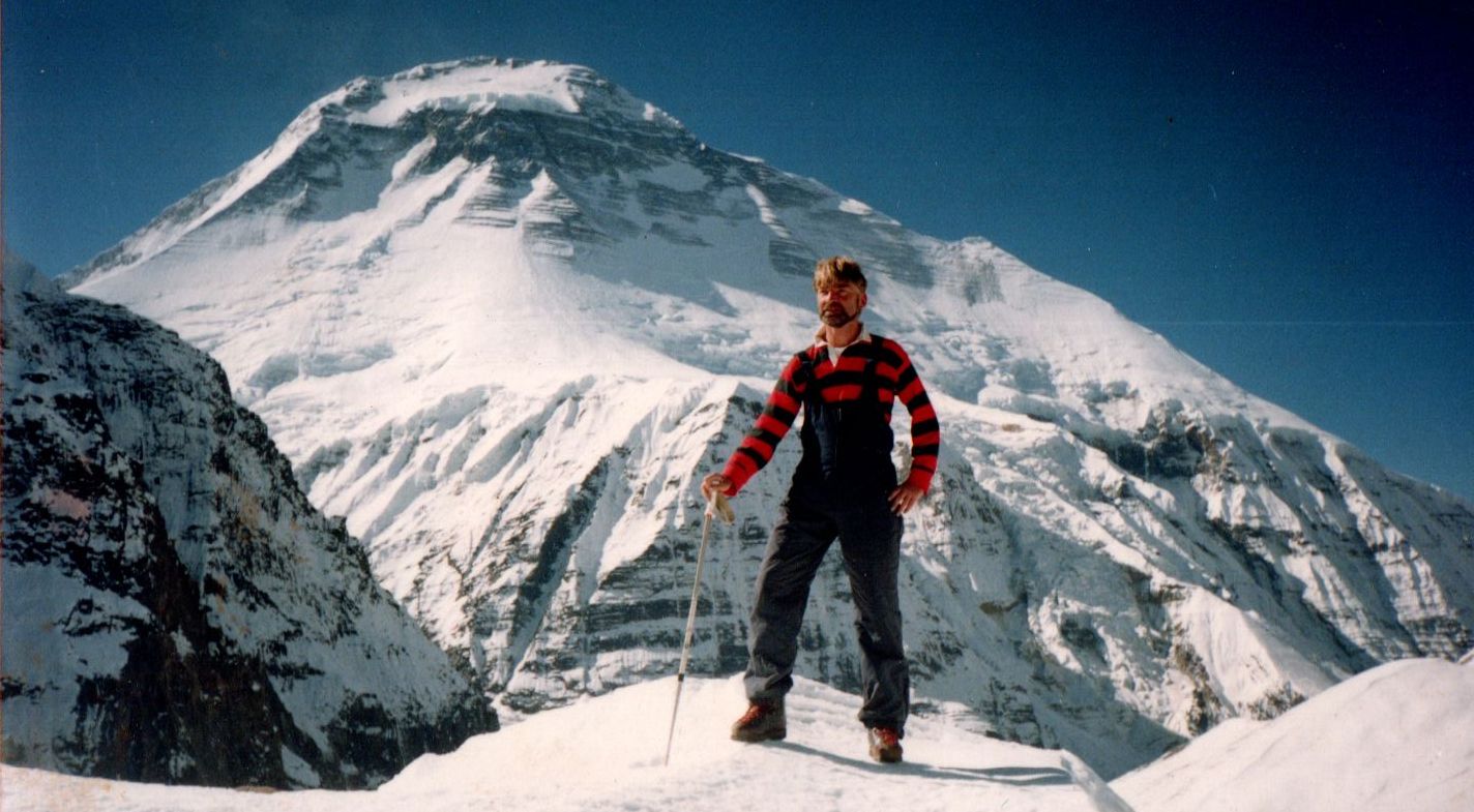 Mount Dhaulagiri I from French Pass on route to the Hidden Valley