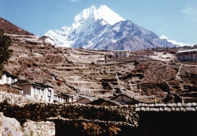 Mt.Thamserku from Namche Bazaar