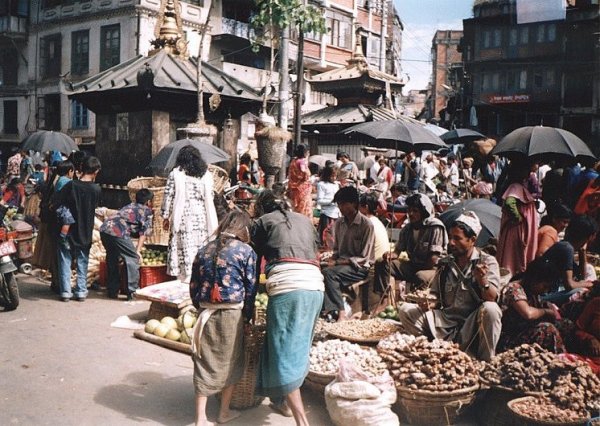 Street Market at Asan Toll in Kathmandu