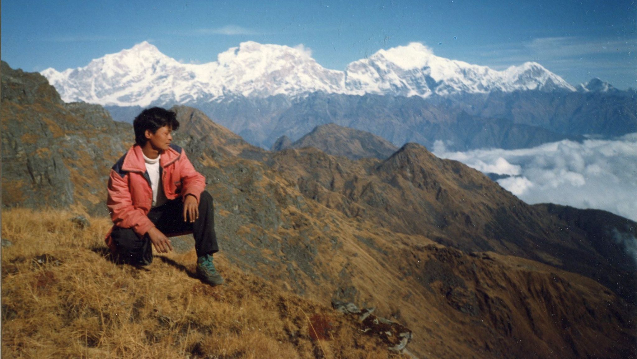 Manaslu Himal from Rambrong Danda