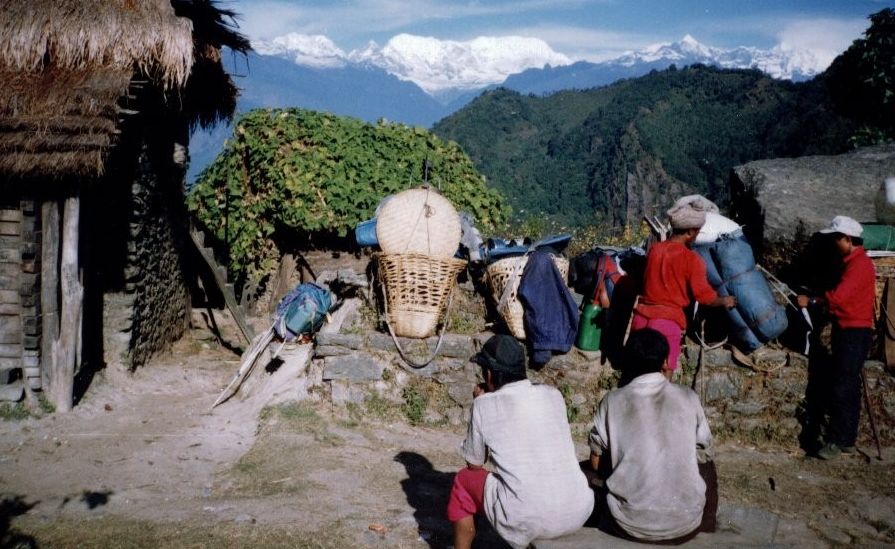 Chamlang on route from Chirchira to Num