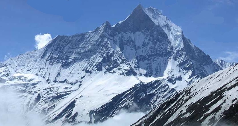 Mt.Macchapucchre ( Fishtail Mountain ) from Annapurna Base Camp