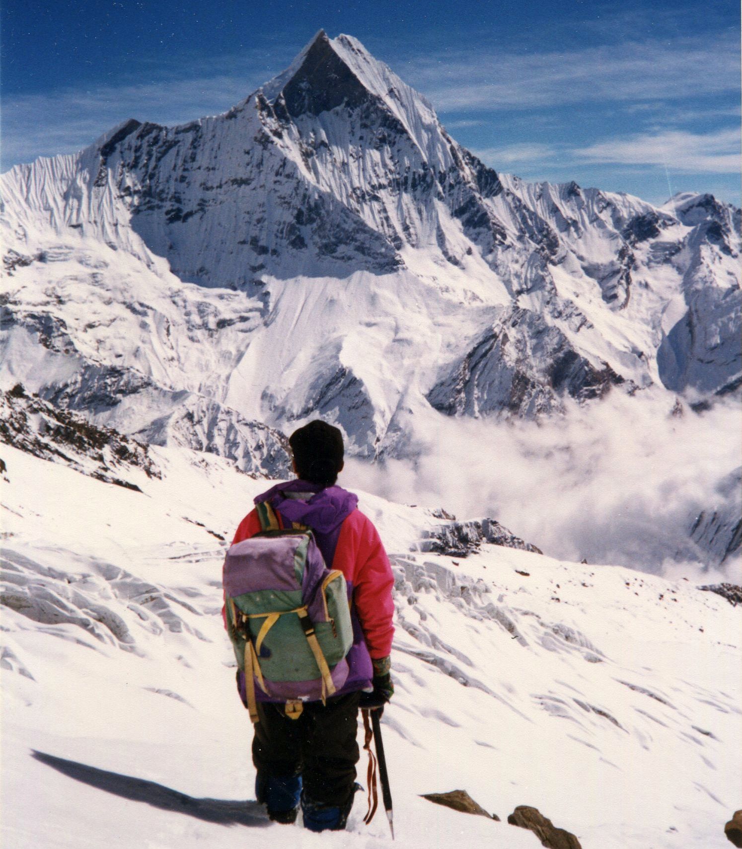 Macchapucchre, the Fishtail Mountain above Annapurna Sanctuary