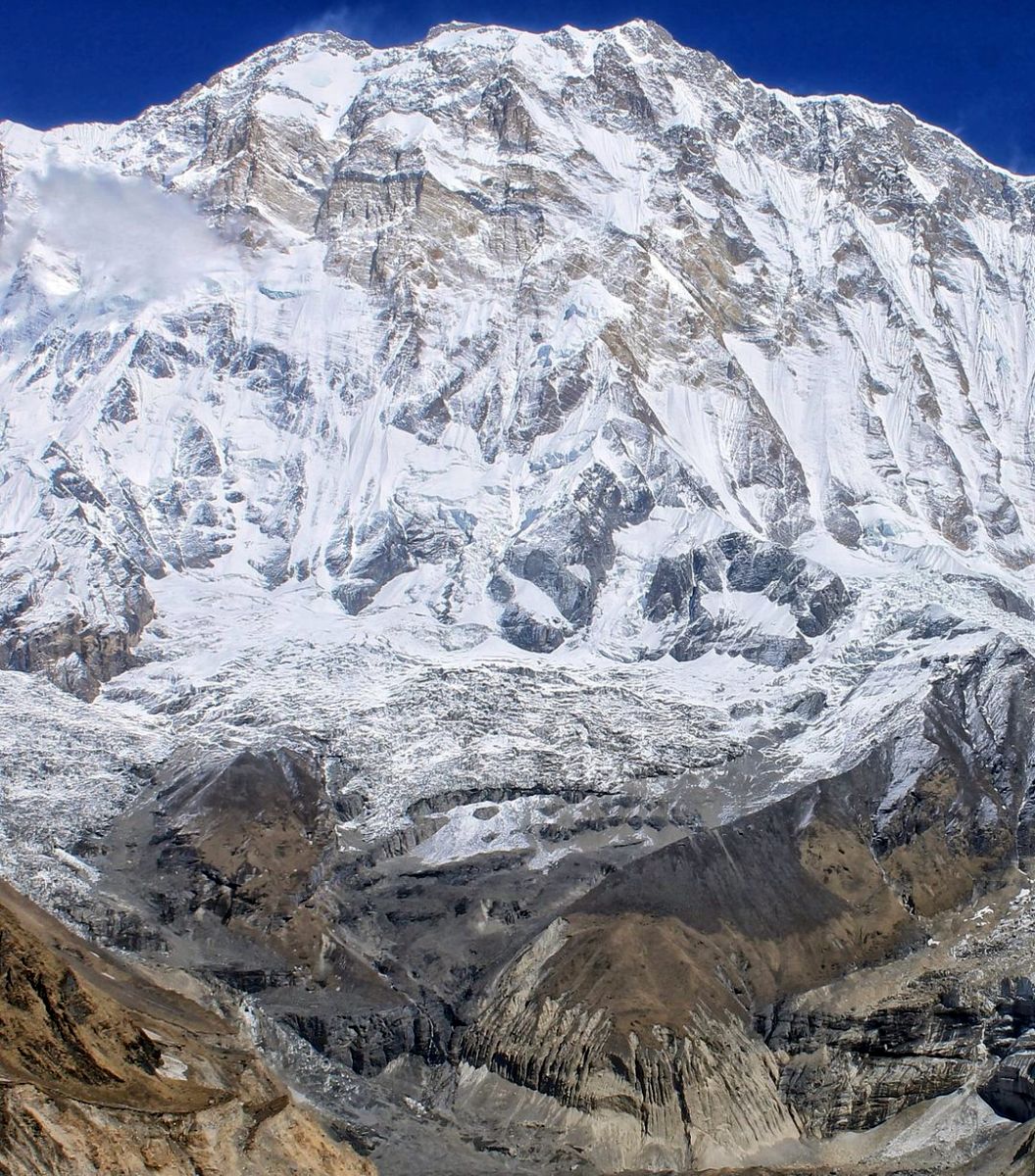 Mount Annapurna I above Annapurna Sanctuary