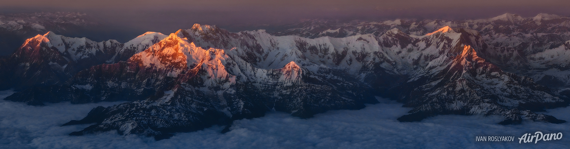 Aerial view of Annapurna Sanctuary