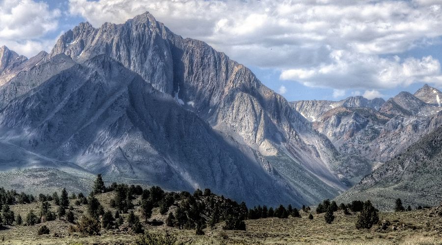 Mount Morrison ( 12,241ft, 3731m ) - "The Great White Fang" - in the Sherwin Range of the Sierra Nevada