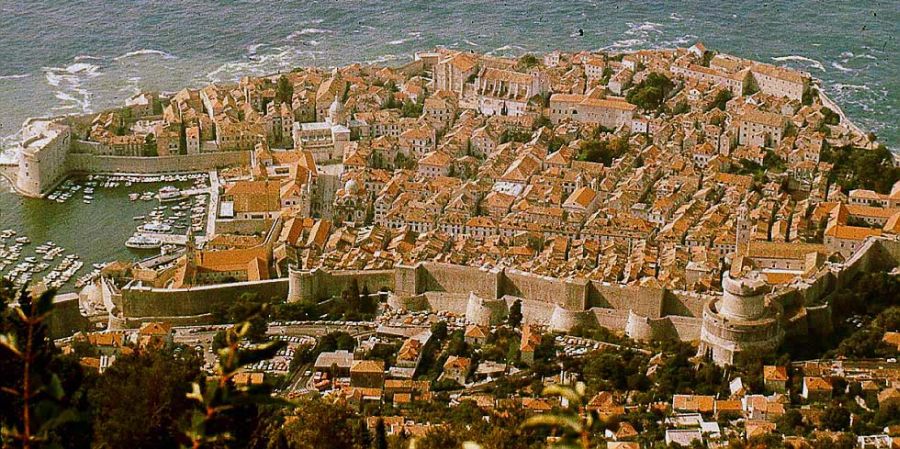 Dubrovnik on the Dalmatian Coast of Croatia