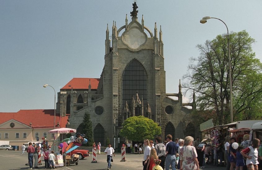 Cathedral of Assumption of Our Lady at Sedlec near Khutna Hora in the Czech Republic