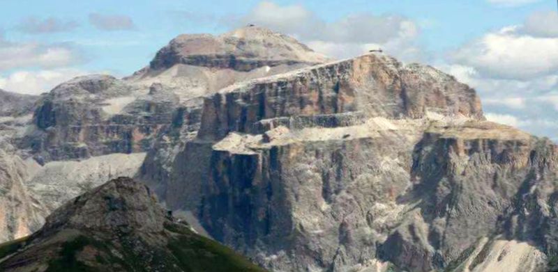 Piz Boe in the Sella Group of the Italian Dolomites