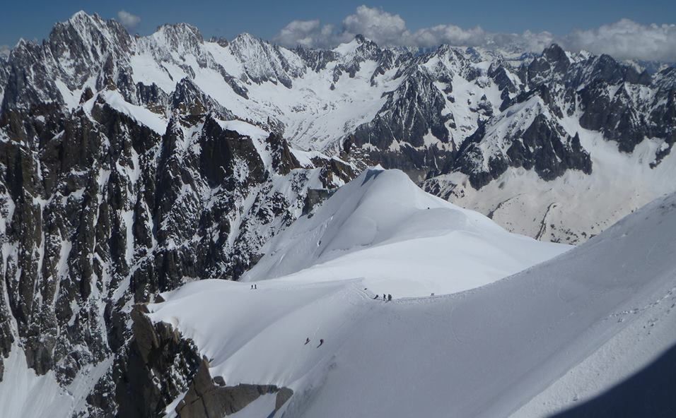 Chamonix Aiguilles from Aiguille du Midi