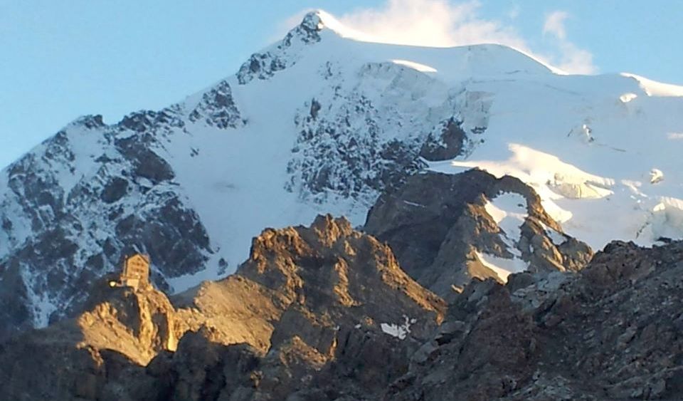 Ortler on approach to the Payer Hut