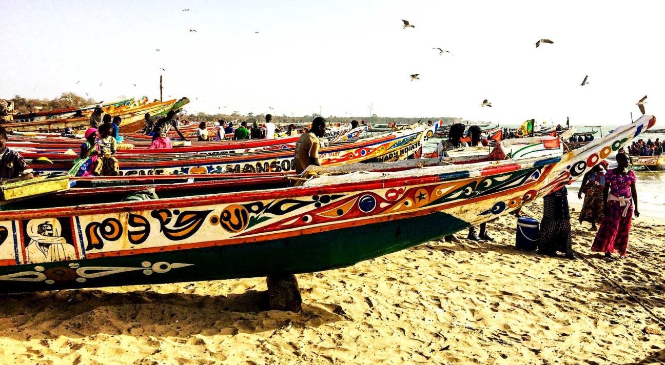 Fishing Boats on beach at Ghana Town