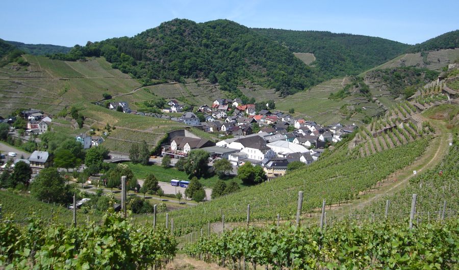 Village in the Ahr River Valley in the Eifel Region of Germany