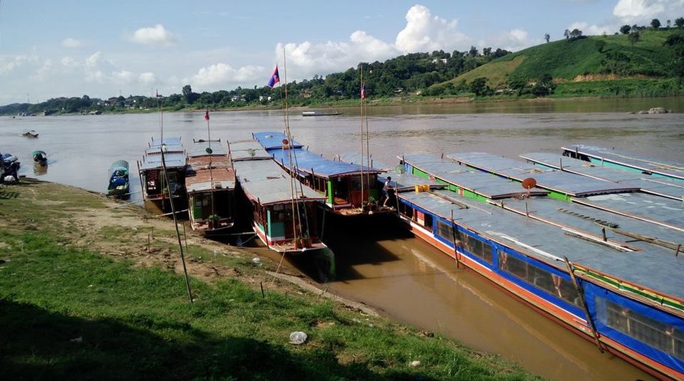 Boats on the Mekong River