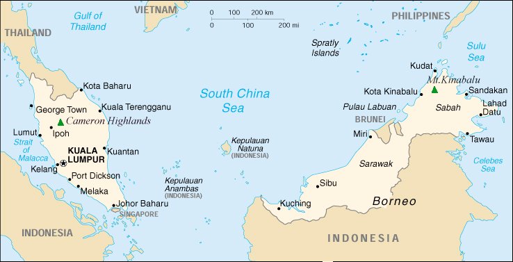 Map of Malaysia