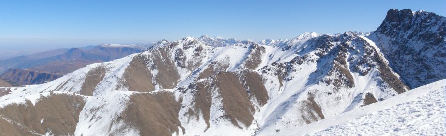 Summit View from Djebel Okaimeden in the High Atlas of Morocco