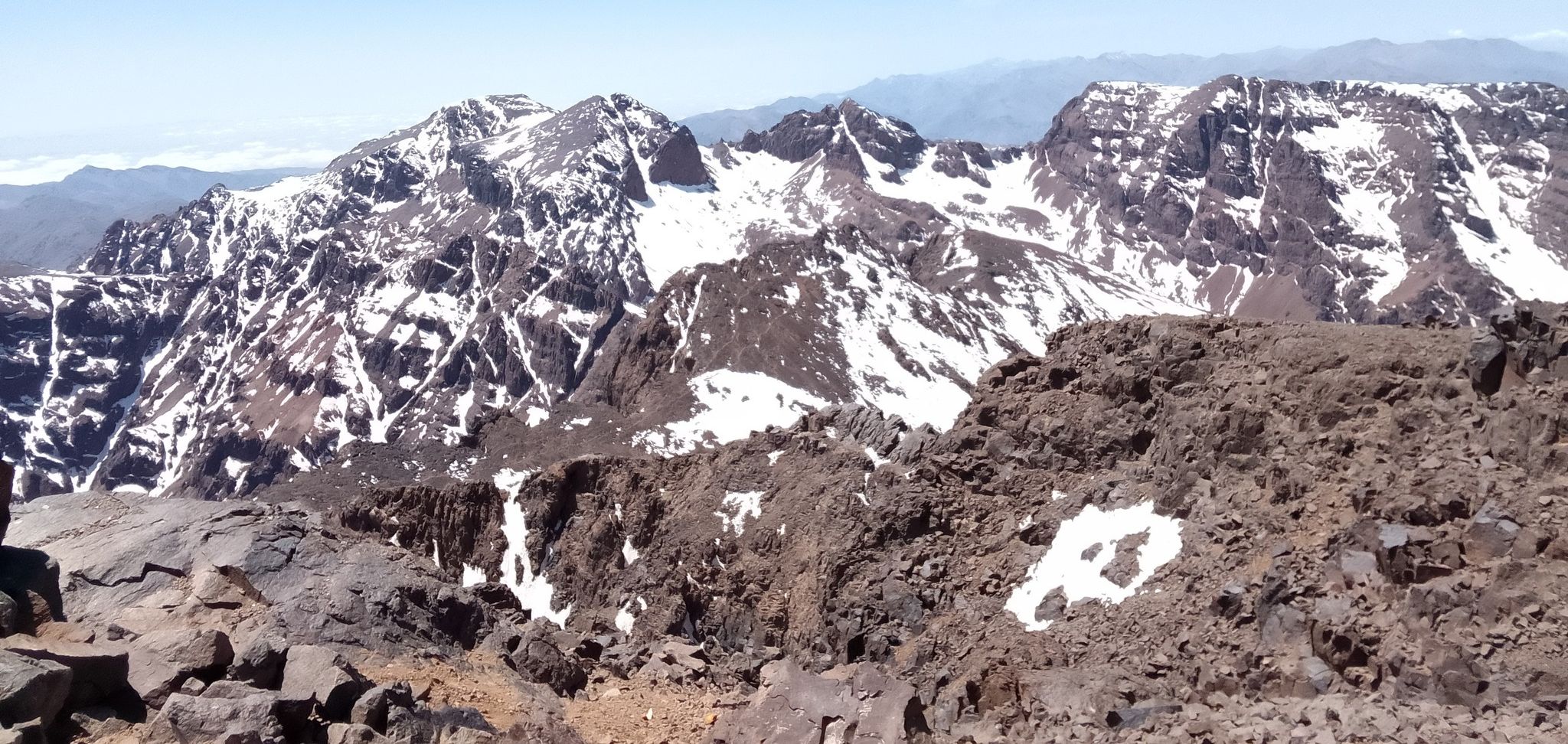 High Atlas from Djebel Toubkal