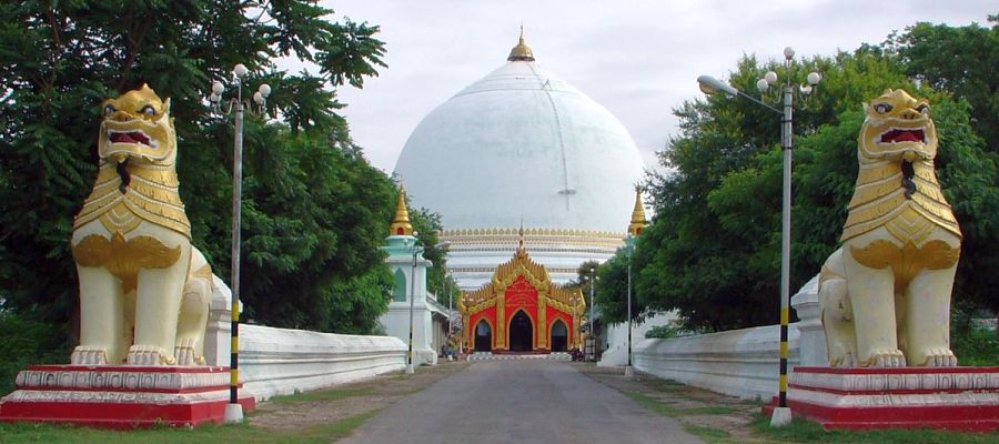 Kaunghmudaw Paya at ancient city of Sagaing near Mandalay