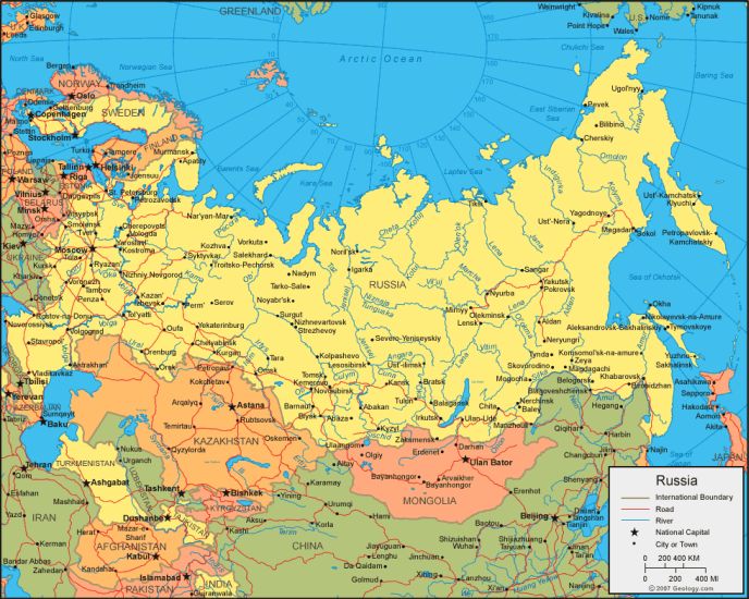 Map of Russia