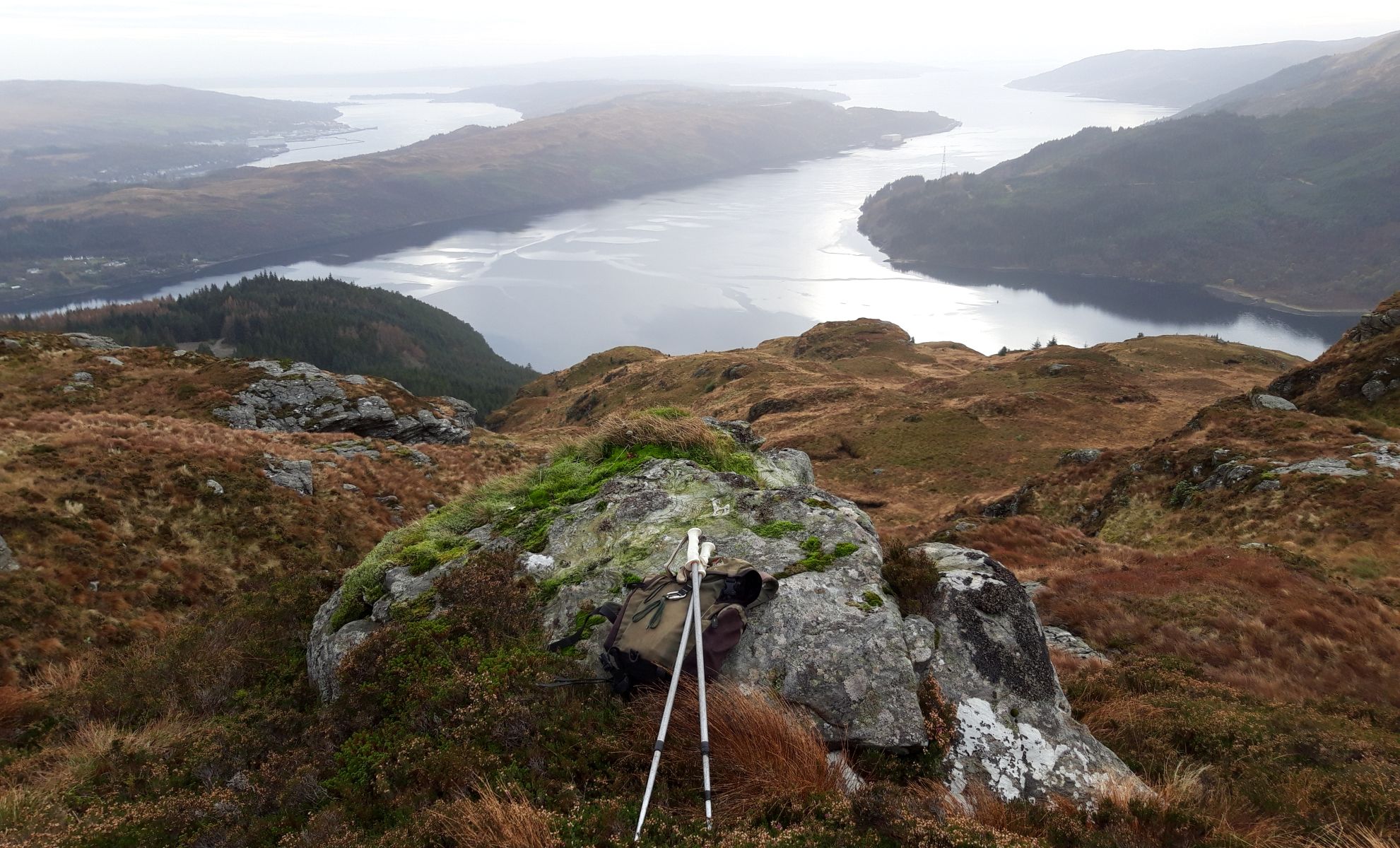 Gare Loch and Loch Long from Clach Bheinn