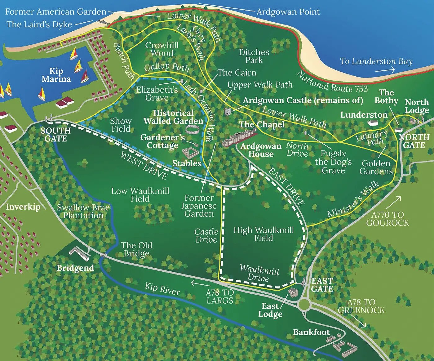 Map of Ardgowan Estate