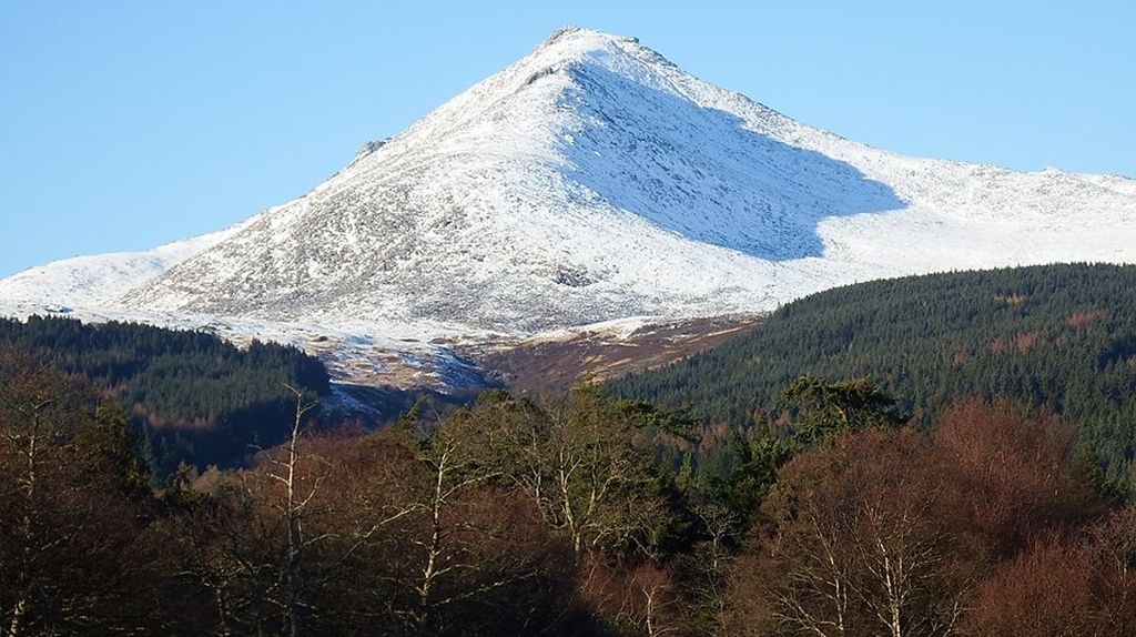 Goatfell in winter on the Island of Arran