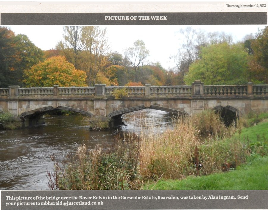 Bridge over Kelvin River in Garscube Estate