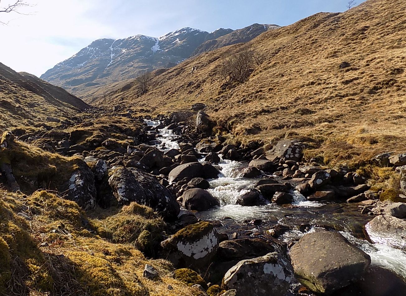 Waterfalls in Coire Achaladair