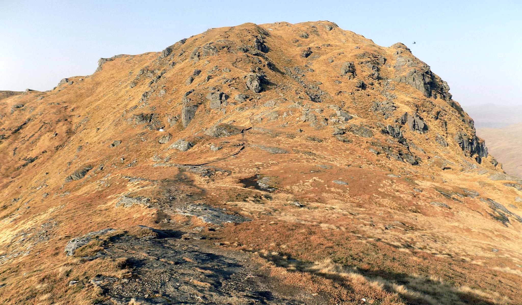 An Caisteal above col from Beinn a'Chroin