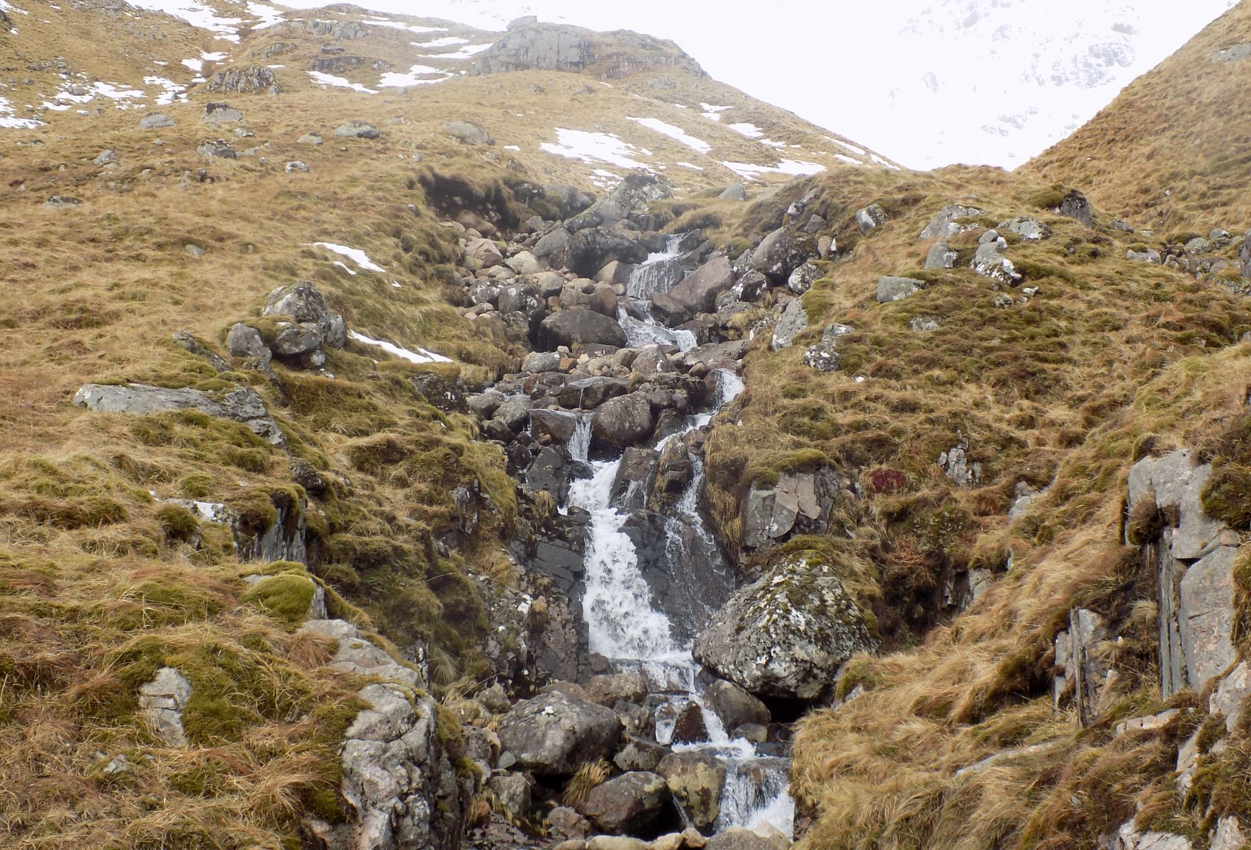 Waterfalls in Coire Dearg