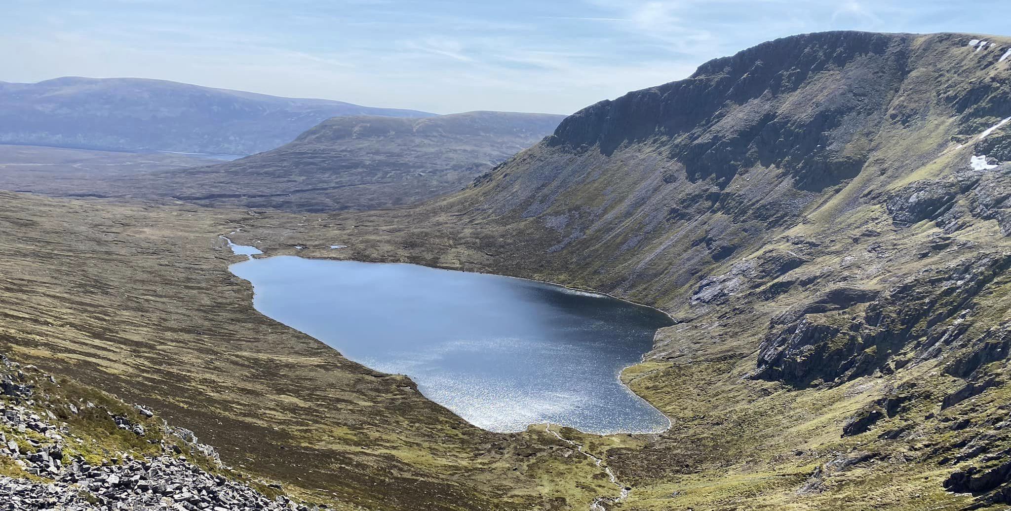 Loch an Sgoir below the Lancet Edge of Sgor Iutharn