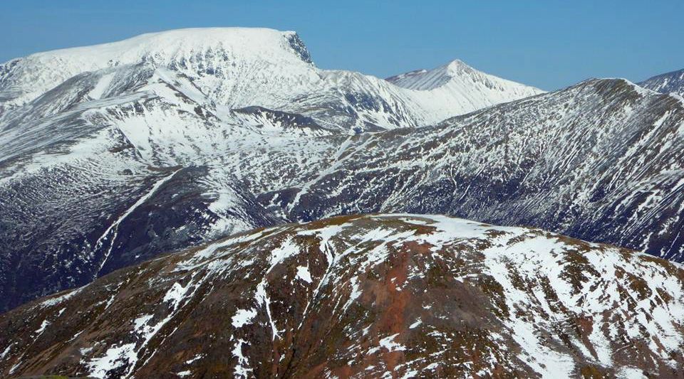 Ben Nevis from Aenoch Eagach Ridge