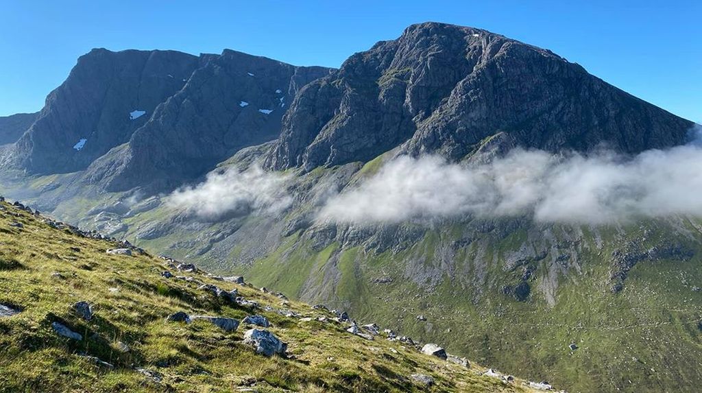 Ridges of Ben Nevis above Allt a Mhuillinn