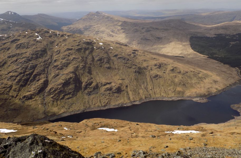 Binnein an Fhidhleir across Loch Sloy from Ben Vorlich