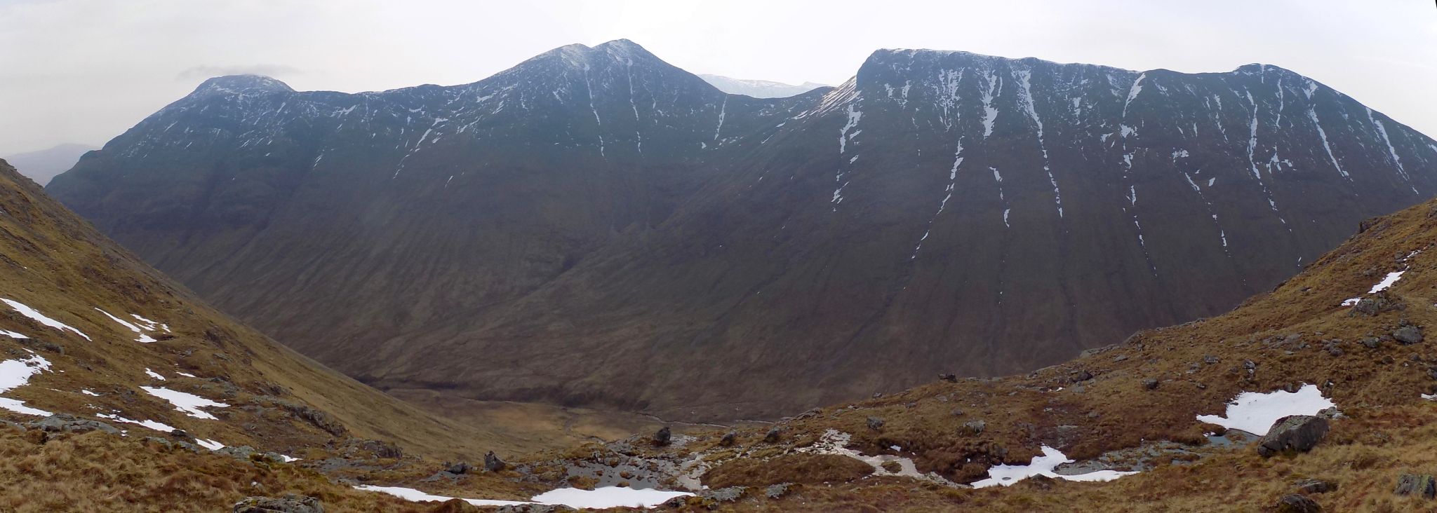 Summit ridge of Buachaille Etive Mor