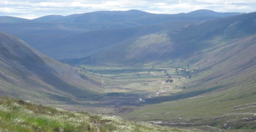 Glen Derry in the Cairngorm Mountains of Scotland