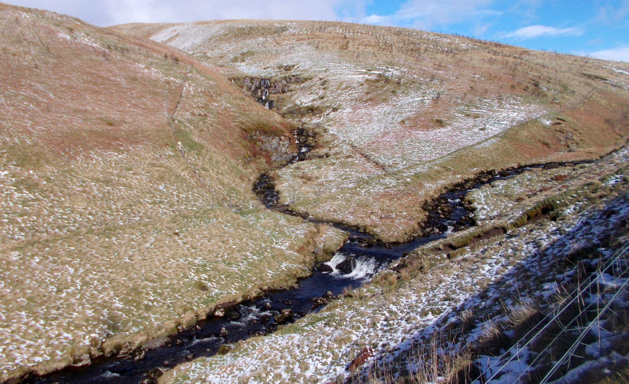 Allanhead Waterfalls above Campsie Glen in the Campsie Fells