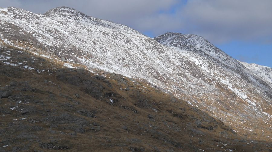 Beinn Sgulaird from bealach