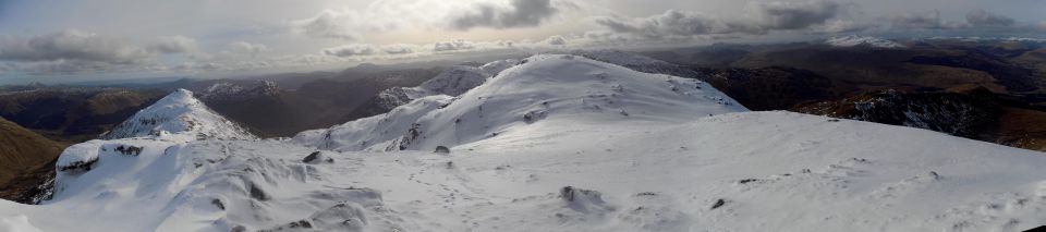 Panorama from summit of Cruach Ardrain