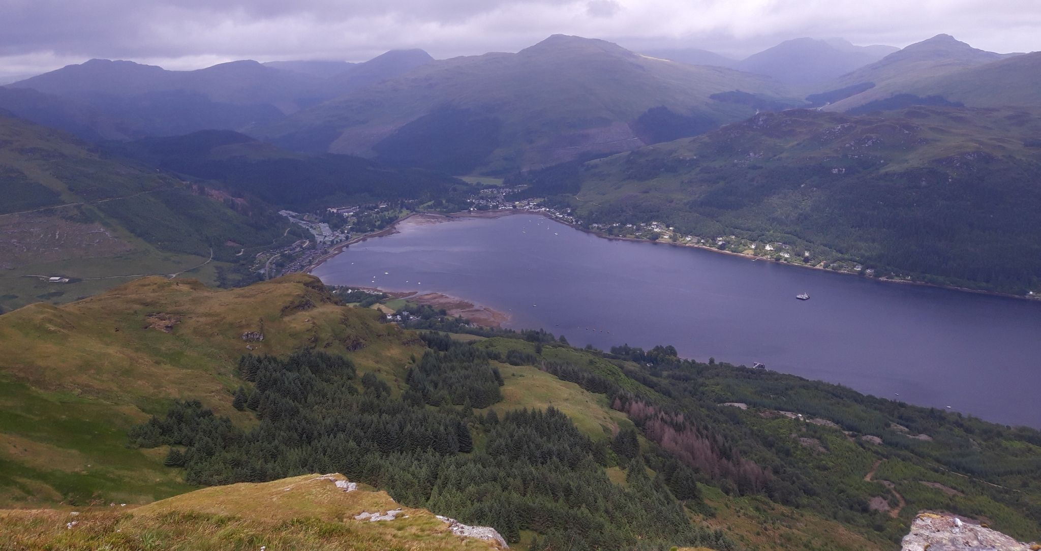 Lochgoilhead from Cruach nam Miseag