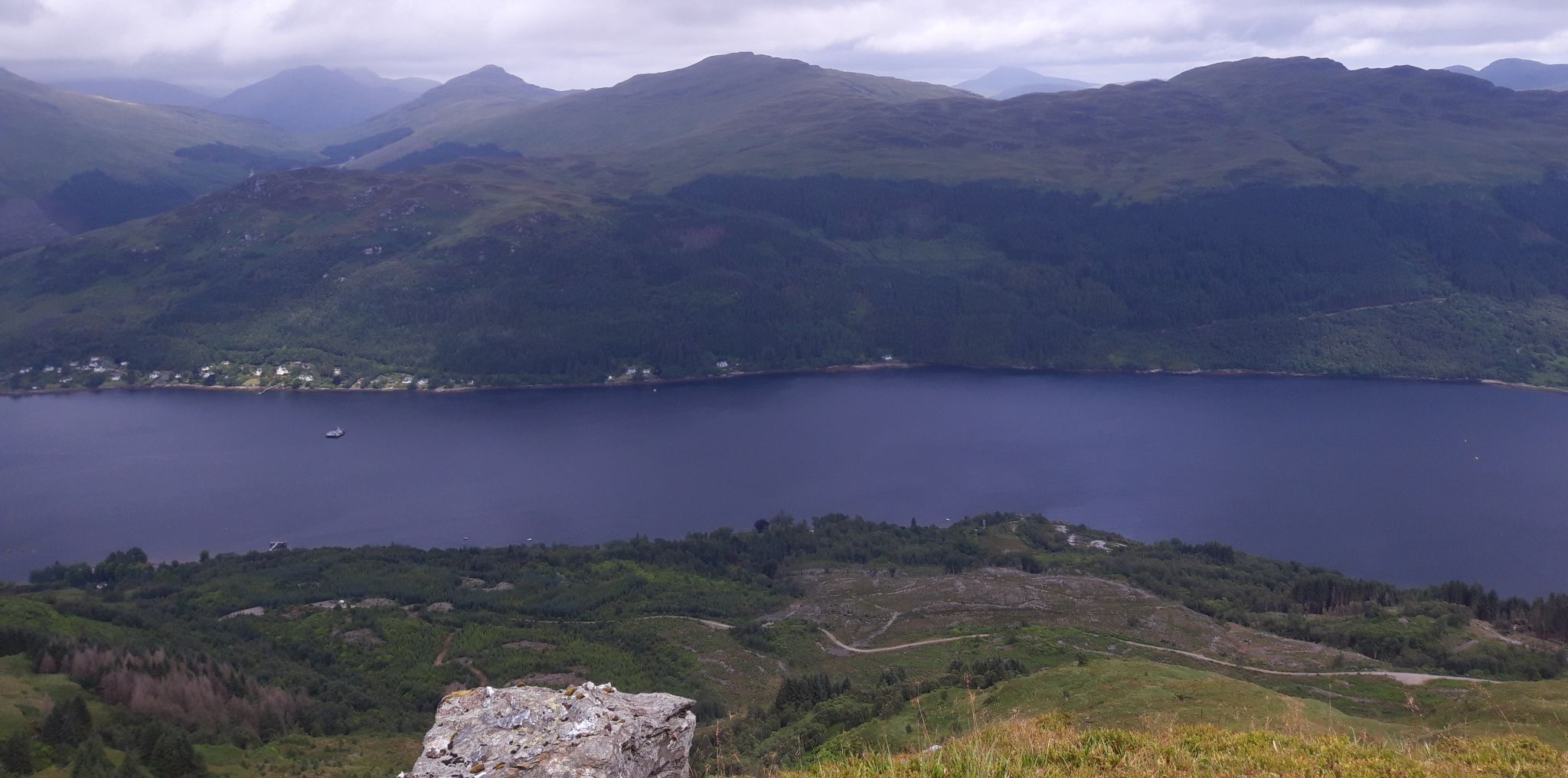 Peaks above Loch Goil from Cruach nam Miseag