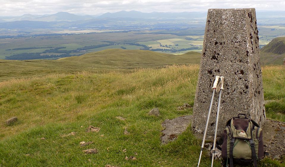 Trig Point on Earl's Seat on the Campsie Fells